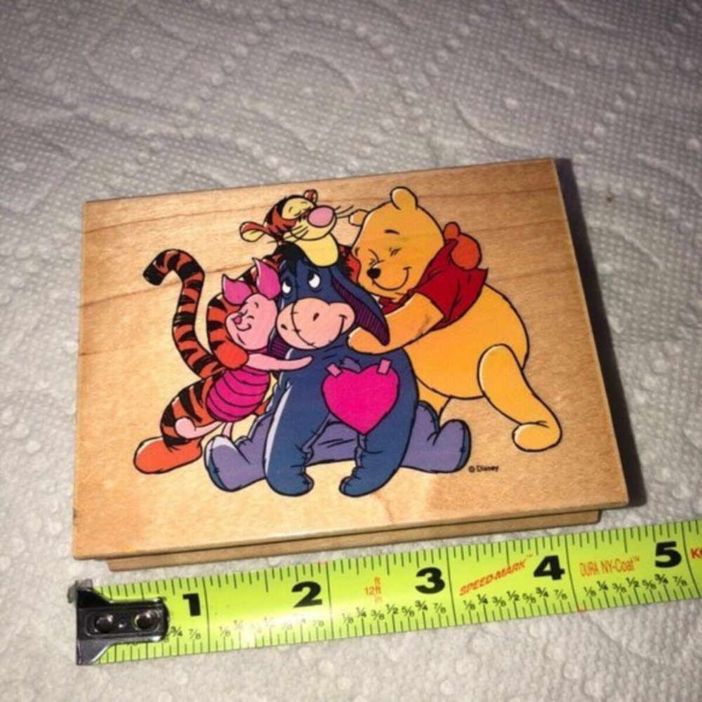 Disney‎ Hugs all Around Winnie Pooh Rubber Stamp